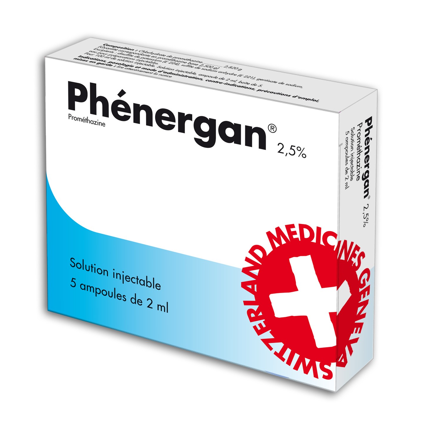 PHENERGAN 25 % SOLUTION INJECTABLE 