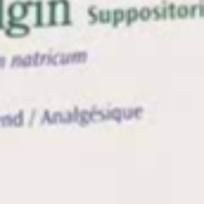 Novalgin 1 g Suppositoire