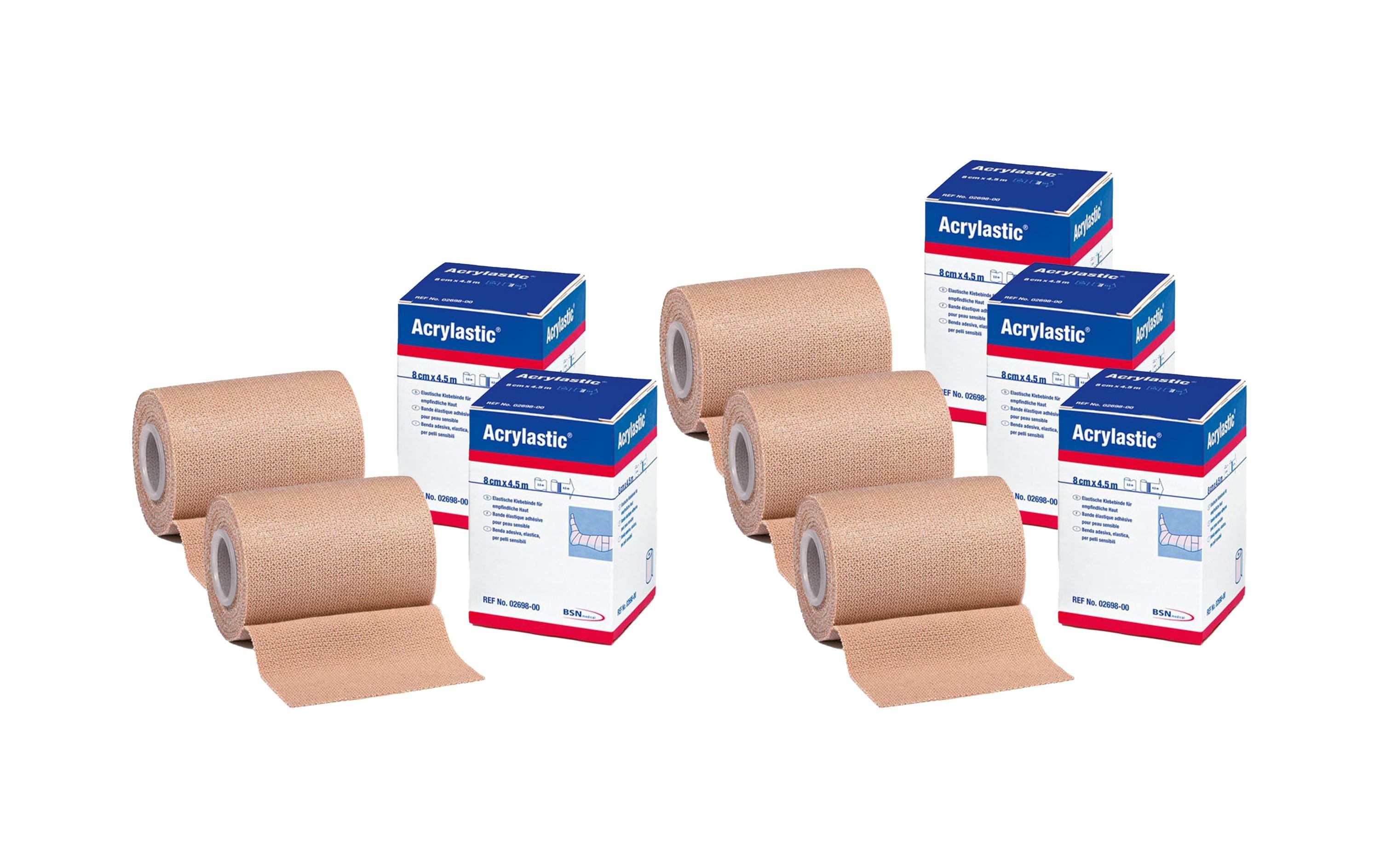 BANDE ADHESIVE ELASTIQUE 8 cm X 4 m